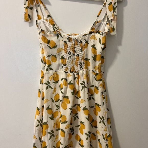 Reformation Christine Dress (Lemon, Size 2) - Picture 7 of 8
